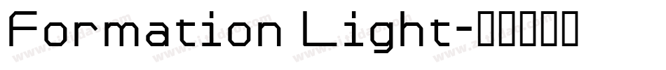 Formation Light字体转换